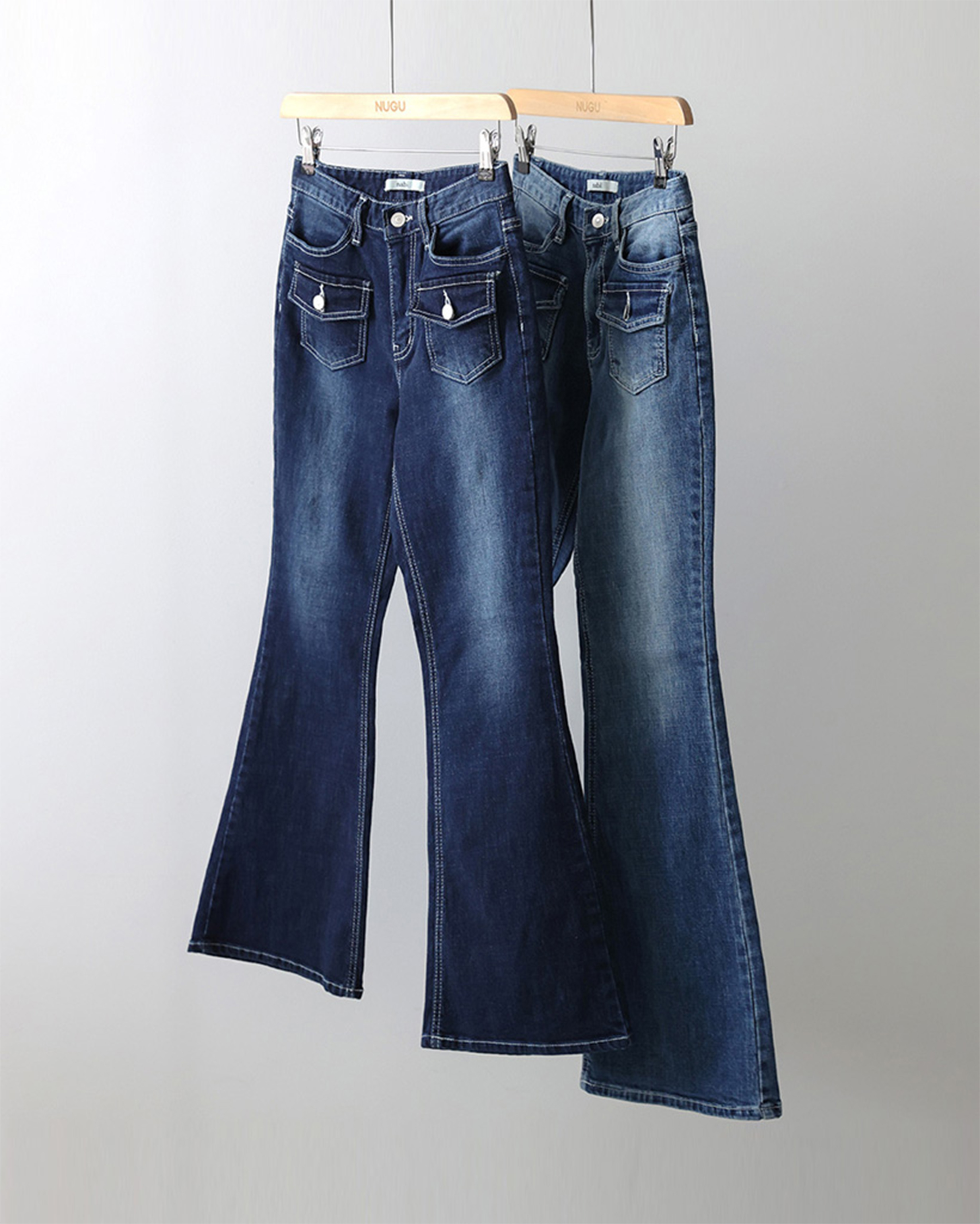 18回再販](ORIGINAL) フロントポケットブーツカットデニムパンツ