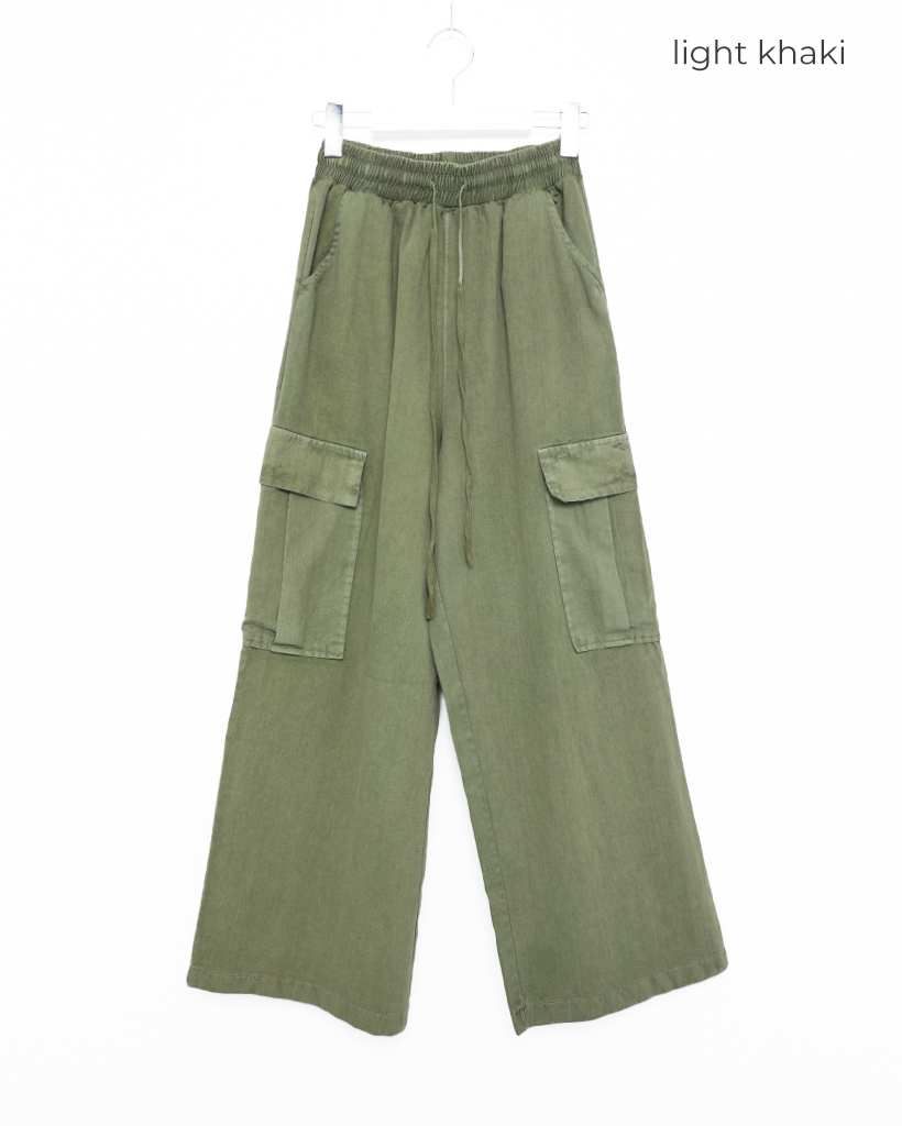 ユニセックス）ウエストゴムウォッシングカーゴパンツ | ファッション