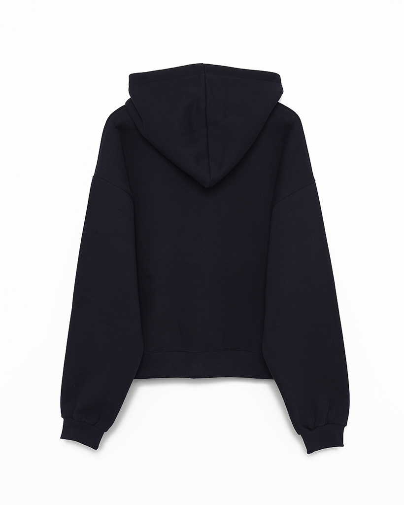 ユニセックス）レタリングダブルジップ裏起毛パーカー | ファッション