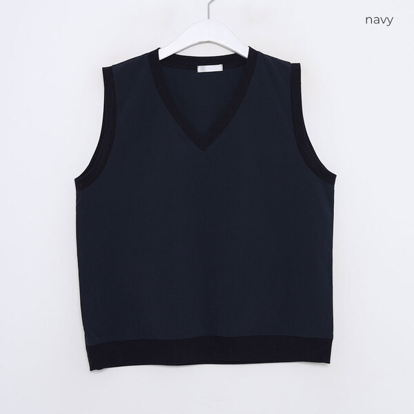 アノラックナイロンVネックベスト | ファッション通販サイト NUGU