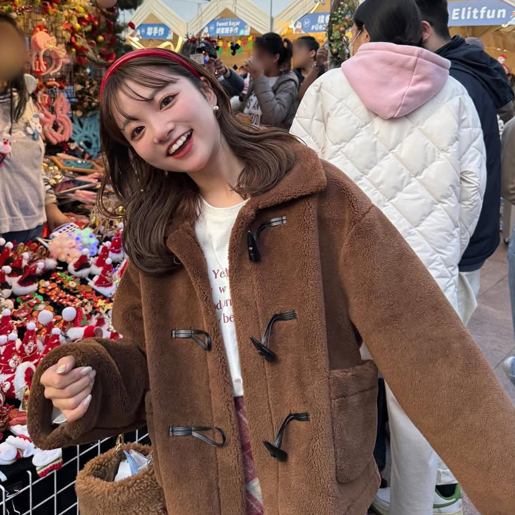 ボアボタンショートダッフルコート | ファッション通販サイト NUGU