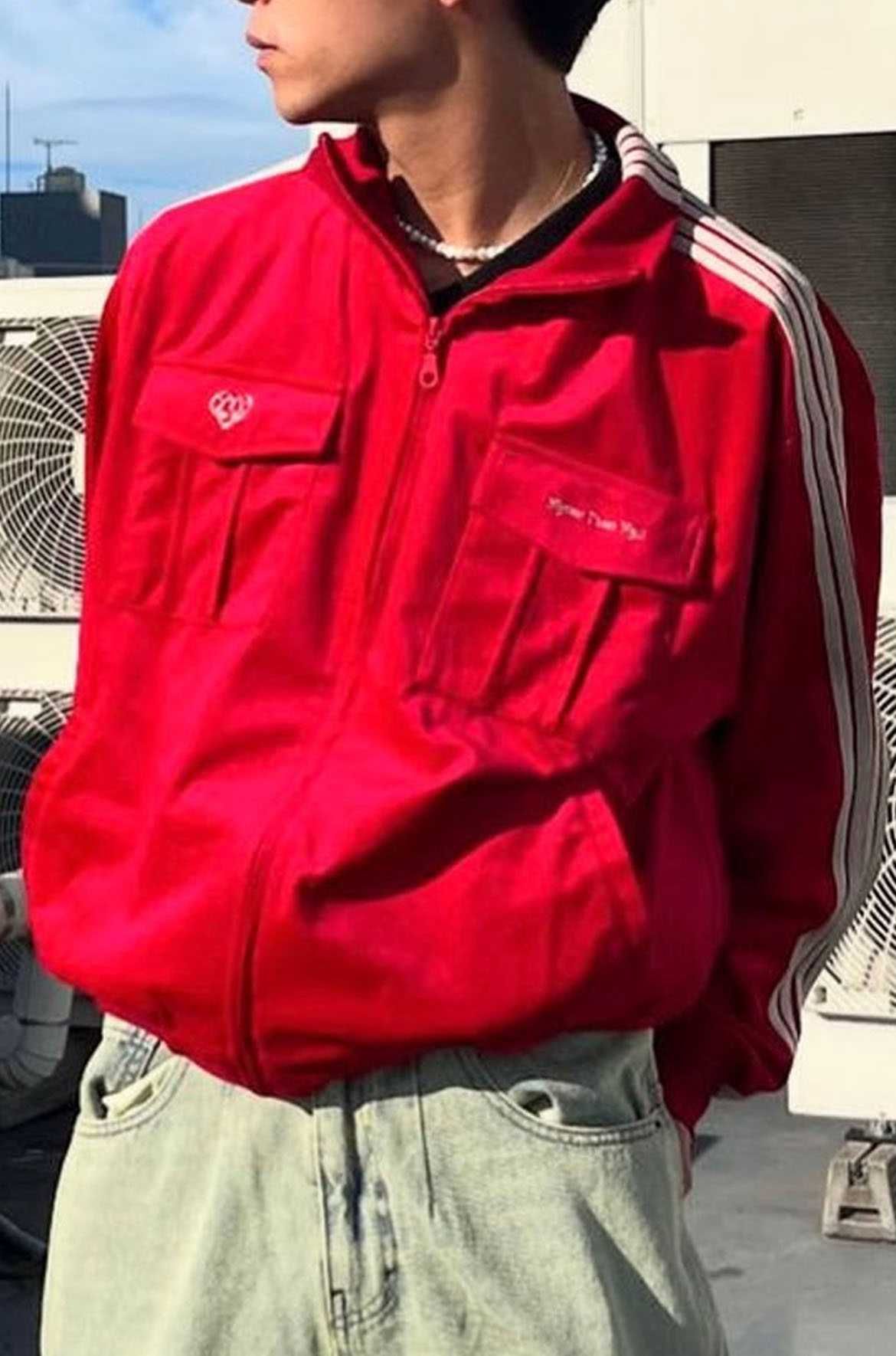 エイチティーエイチ ベロア トラック ジャケット 