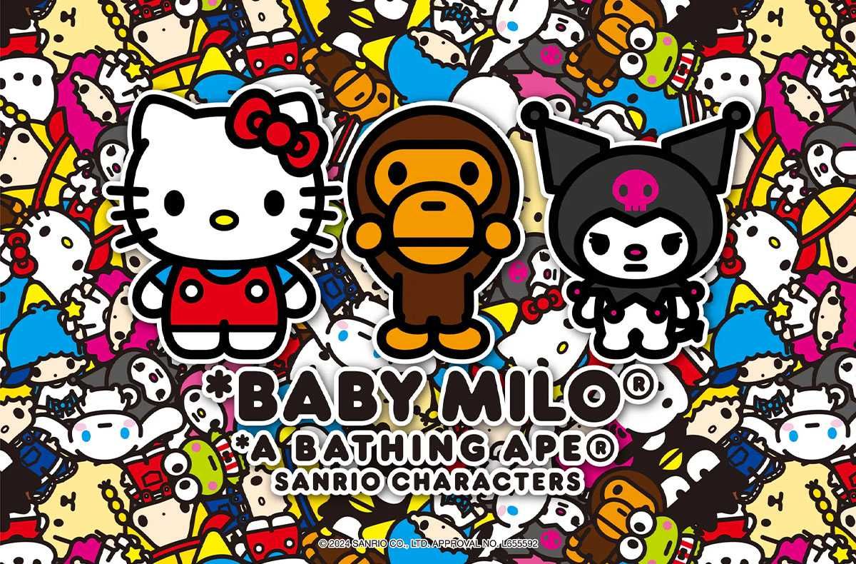 12/7・12/14発売｜A BATHING APE®︎ BABY MILO® × SANRIO CHARACTERS