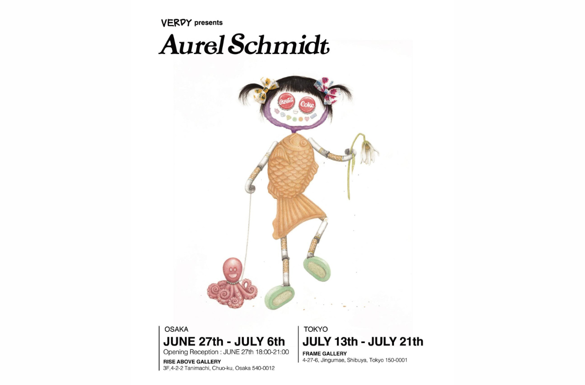 VERDYサポート！Aurel Schmidt個展が大阪・東京で開催、限定コラボ