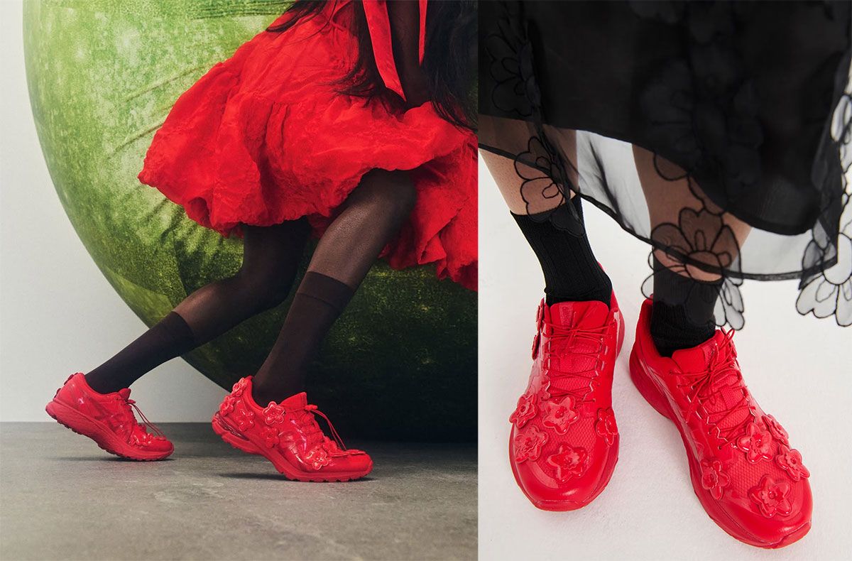 TWICE着用で話題！オールレッドの「Cecilie Bahnsen × Asics Gel