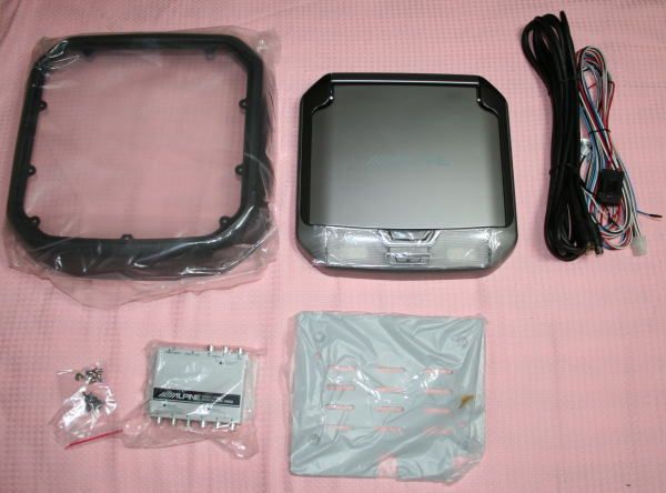 フリップダウンモニター（アルパインTMX－R850）取付（日産