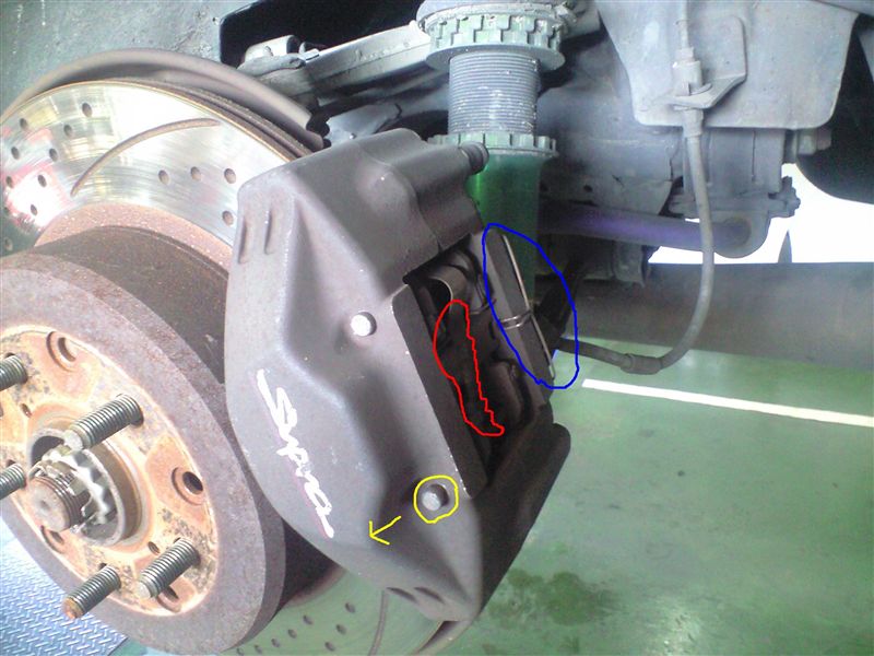 リアブレーキキャリパーのオーバーホール（トヨタ スープラ・A80系）by