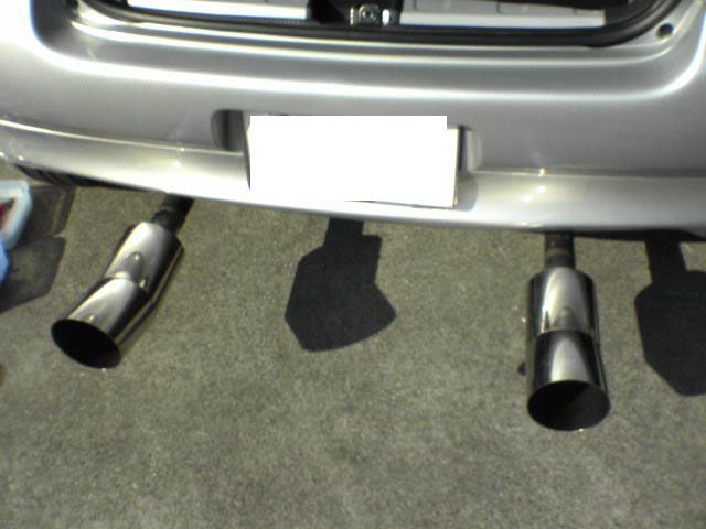 ギャルソン 竹槍マフラーカッター。 のパーツレビュー | ヴィッツ(mike