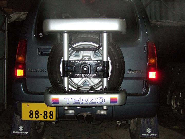 TERZO 背面システムキャリア ＋ スキーアタッチメント のパーツ