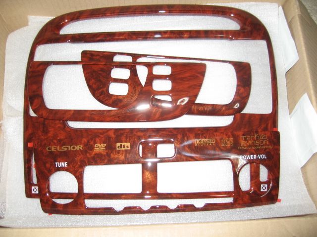 ヤフオクで購入したウッド風パネル取り付け（トヨタ セルシオ・30系