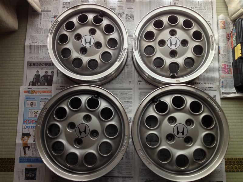純正アルミホイールのレストアその1（ホンダ ビート・PP）by kouchan_