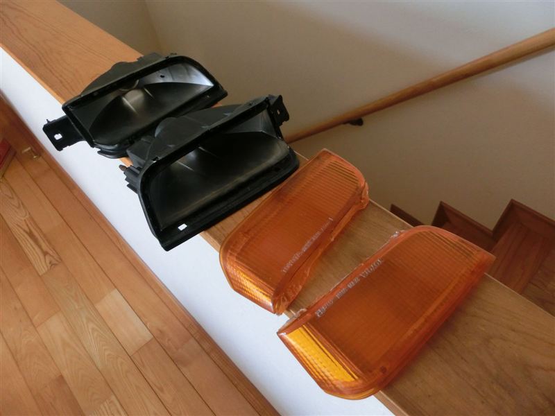 フロントウインカークリアー加工 その①（トヨタ マークII・X80系）by