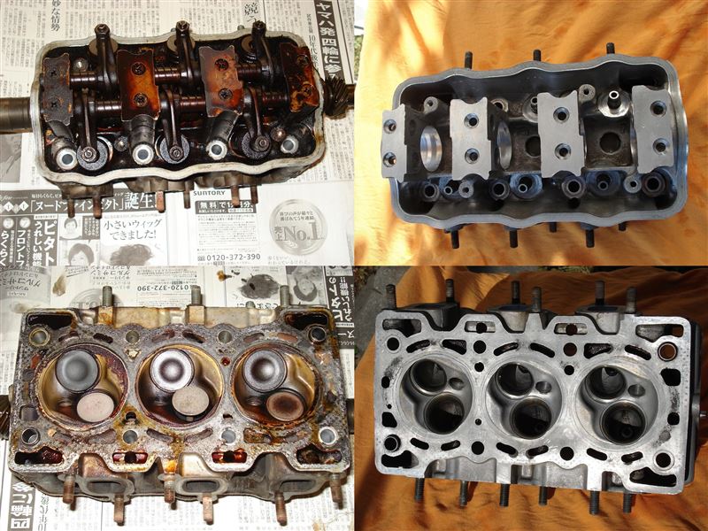 エンジンOH その10 シリンダーヘッド・インマニ・エキマニ（スズキ