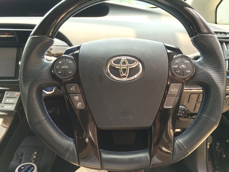 マイコーデ ブラキッシュブラウンステアリングスイッチ 取り付け