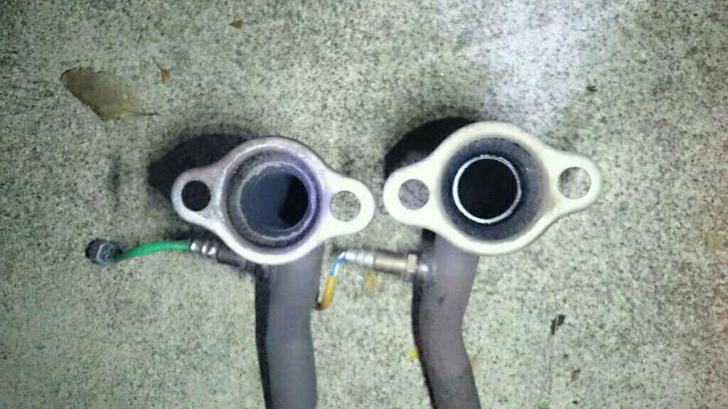 フロントパイプ交換(L175S KF-DET純正)（ダイハツ ミラバン・L275/L285