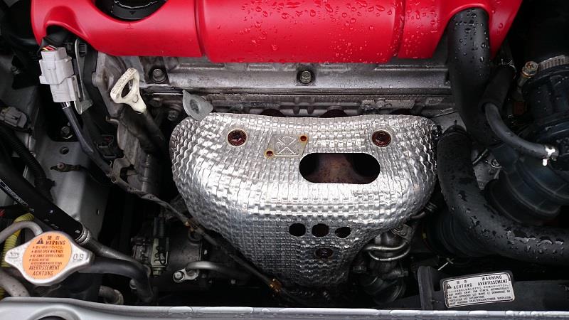 エキマニカバー交換（三菱 コルトラリーアートバージョンR・Z27AG）by