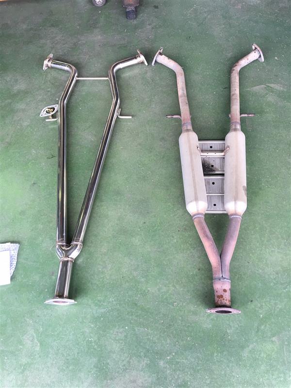 中間パイプストレートに交換(∩´∀`∩)（日産 フーガ・Y51）by クロ帽