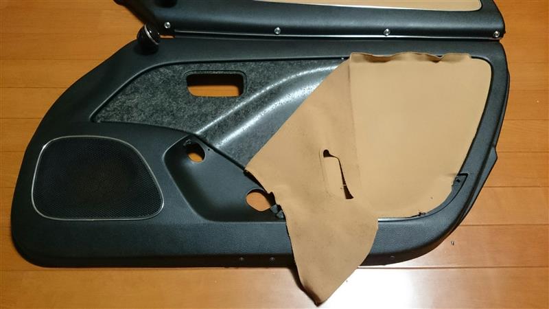 ドア内張りフェイクレザー張替え その①（ダイハツ コペン・L880K）by