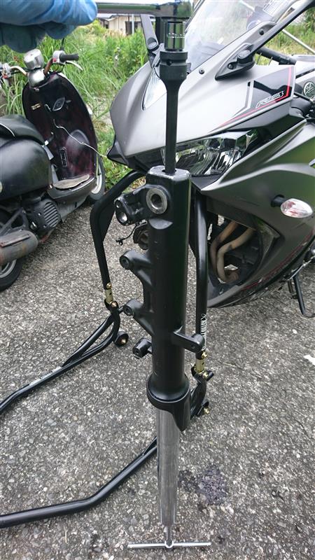 YZF-R25/R3 フロントフォーク オーバーホール その5（ヤマハ YZF-R3