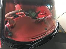 ☆ダッシュボード赤レザー張替え♪☆（スズキ カプチーノ・EA11R/21R