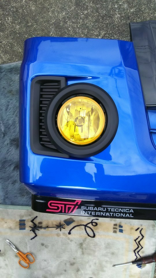 純正フォグランプキット取付け②（スバル サンバー・TT/TV/TW）by まっ