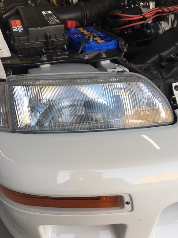 イギリス仕様後期ガラスヘッドとLEDバルブ（ホンダ CR-X・EF6/7/8）by