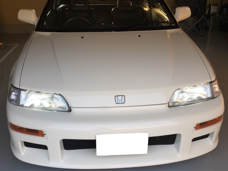 イギリス仕様後期ガラスヘッドとLEDバルブ（ホンダ CR-X・EF6/7/8）by