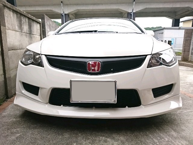 無限フロントアンダースポイラー取付（ホンダ シビックタイプR・FD2