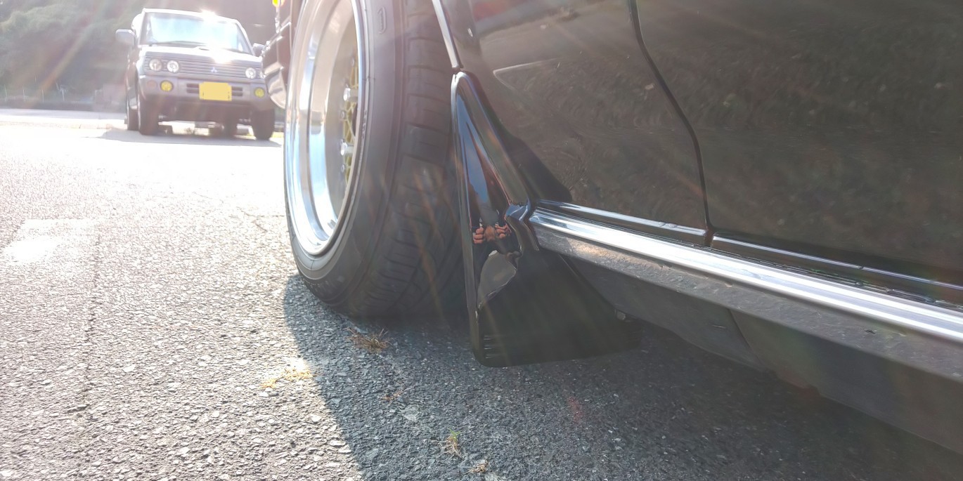 マッドガード取り付け後（トヨタ マークIIワゴン・X70系）by just-away