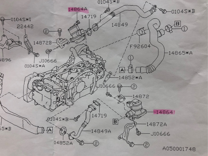 2次エアコンビバルブ交換（スバル インプレッサ WRX STI・GR/GV）by K