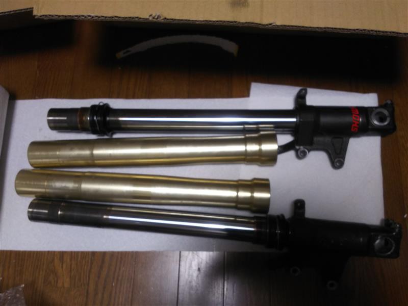 NC35型RVF400倒立フォークを分解する（ホンダ NSR250R）by