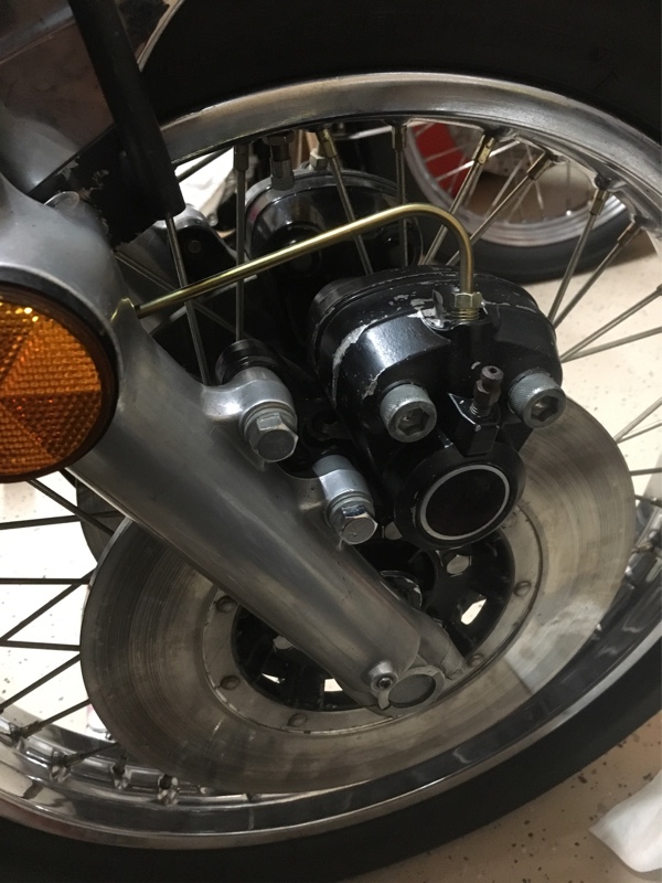 ダブルディスク化】その③ 取り付け編その2（カワサキ Z1）by KJ@信州