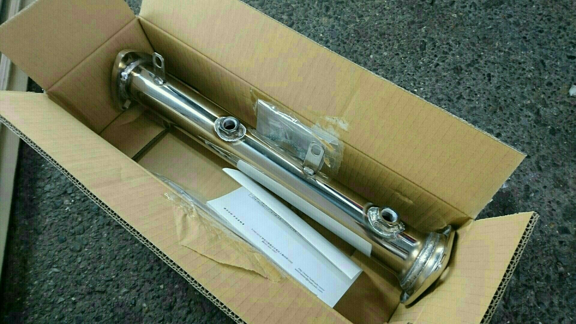 百式自動車 触媒ストレート取付（ホンダ アコード ユーロR・CL7/8/9