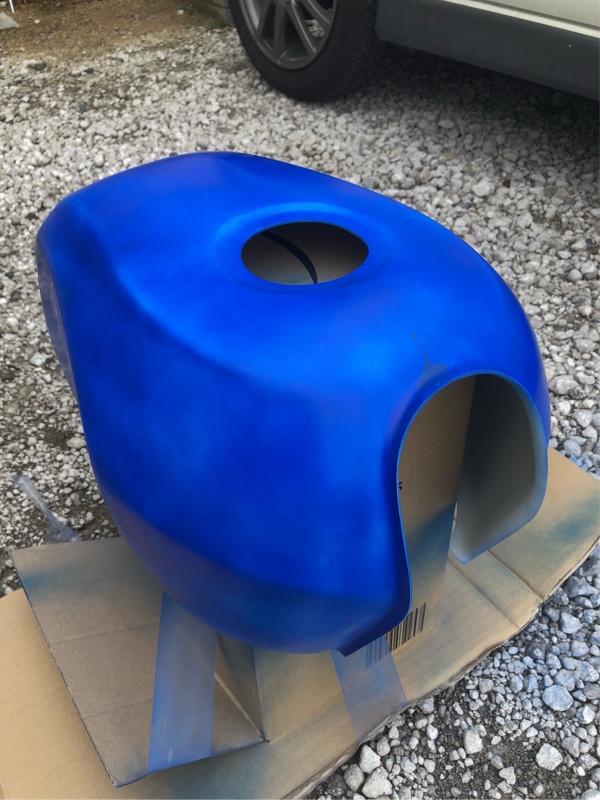 エイプ CBX風ガソリンタンクカバー取付け（ホンダ エイプ50）by