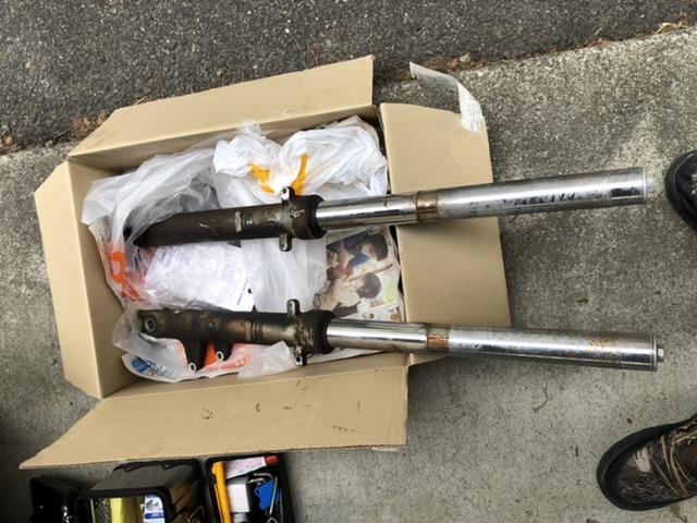 フロントフォーク オーバーホール（ホンダ ホーネット250）by うえちよ