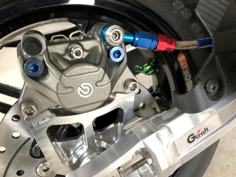 リア2POTキャリパー】“brembo 新カニの旧”（カワサキ Z125）by ゆめ