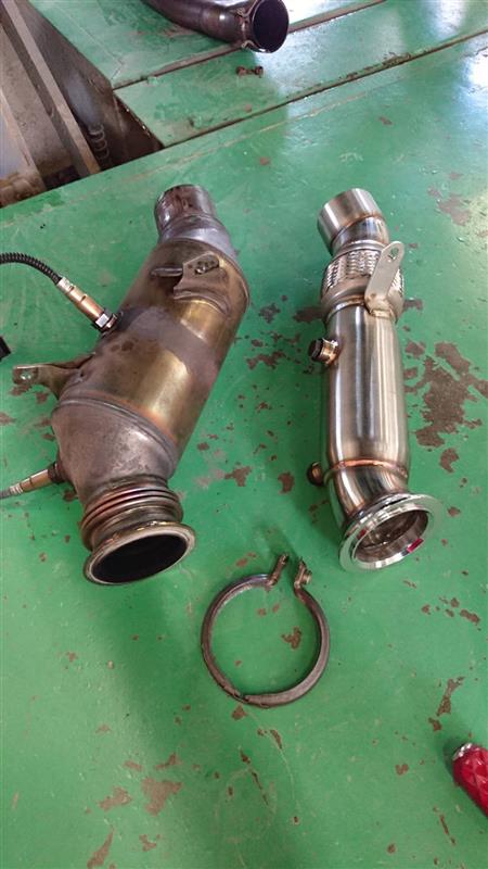 キャタレスダウンパイプ装着（BMW 6シリーズ グランクーペ・F06）by 姫