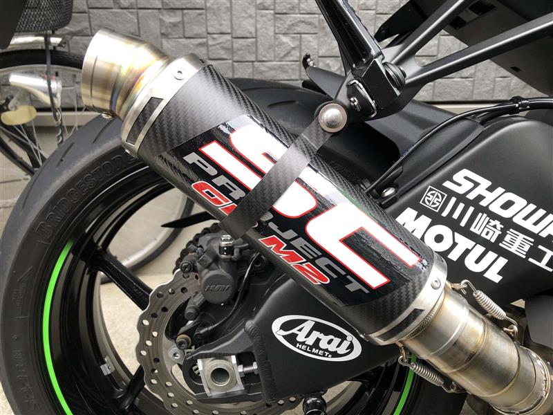 SC project M2カーボンマフラー＋スコーピオンリンクパイプ（カワサキ