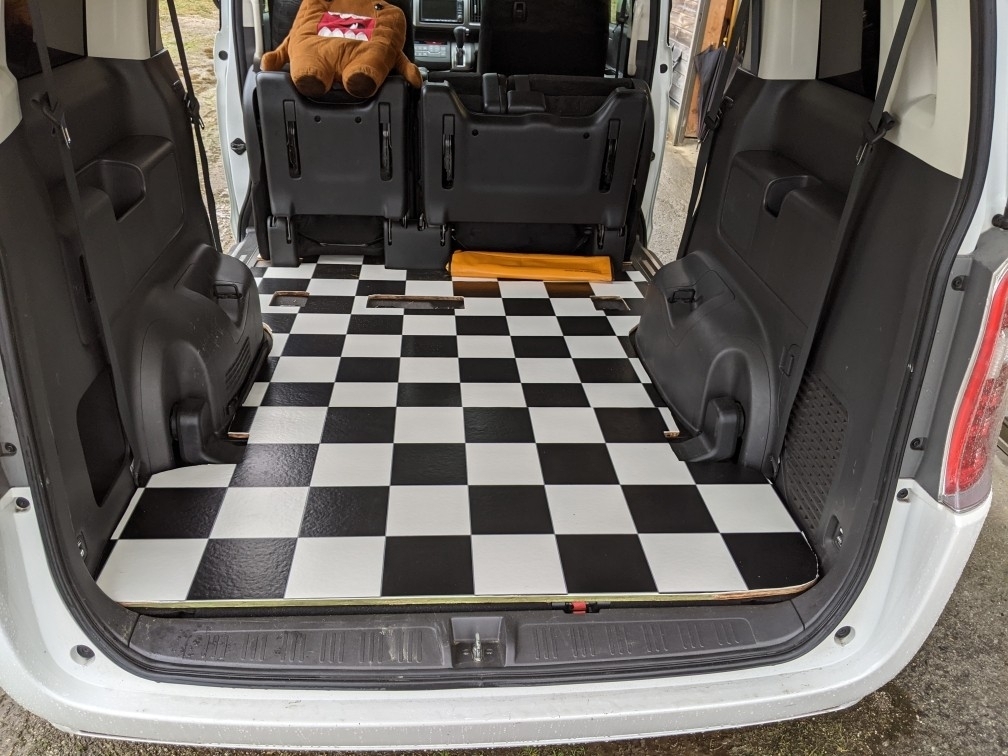 トランポ化の為のコンパネフロア制作（ホンダ ステップワゴン・RK）by