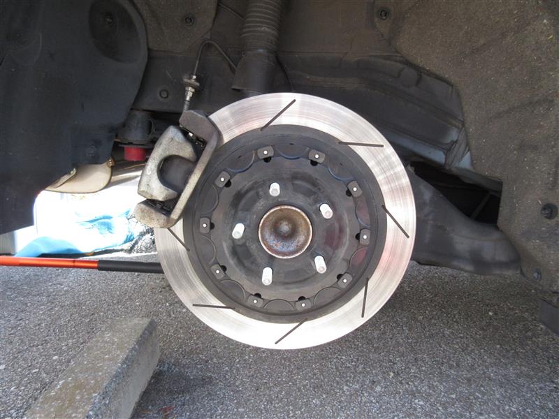 ブレーキ強化その3～リアローター大径化、キャリパオフセット（マツダ