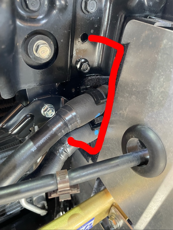 CVTオイルクーラー取り付け その1（スバル WRX S4・VAG）by 改め