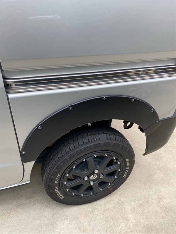 アウトクラス オーバーフェンダー取り付け（スズキ エブリイ・DA17）by