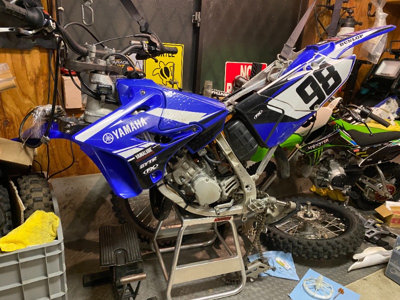 前後サスオーバーホールとスプリング交換（ヤマハ YZ125X）by