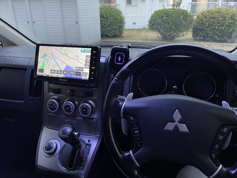 ナビ/9インチフローティング/Kenwood MDV-M908HDF取付（三菱 デリカD:5