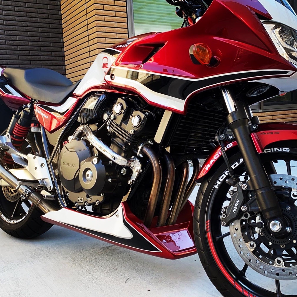 モトズーム アンダーカウル 取り付け（ホンダ CB400 SUPER BOL D'OR