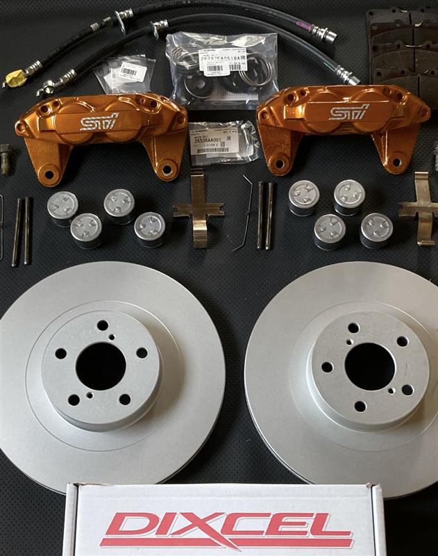 スバル純正4POTキャリパー取付（スバル インプレッサ G4・GJ）by 佐倉