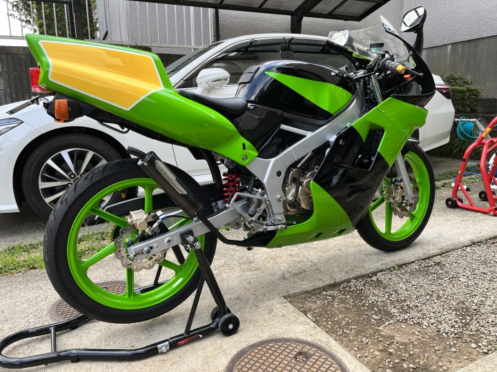 フロントフォークプリロード調整 インナーカラー追加（ホンダ NS-1）by