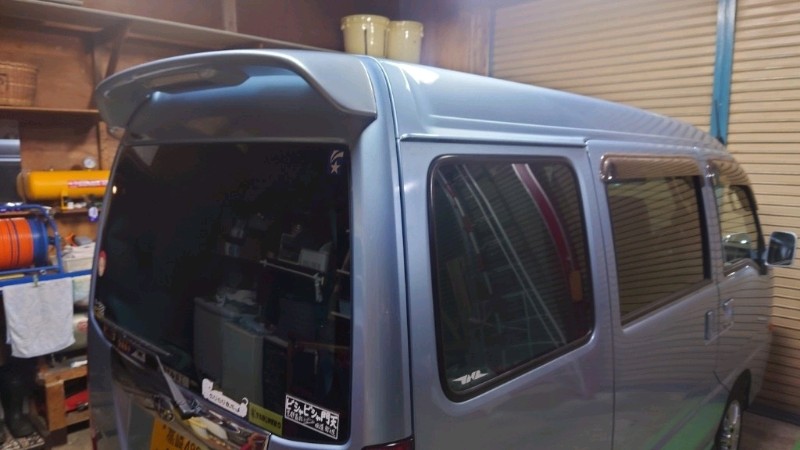 ルーフスポイラー取付（スバル サンバー・TT/TV/TW）by うーさー