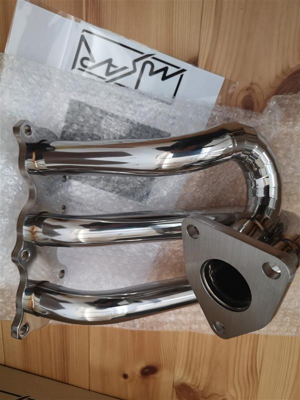 NUSARI エキマニ、触媒交換② 取付（ホンダ ビート・PP）by nao＠黄び