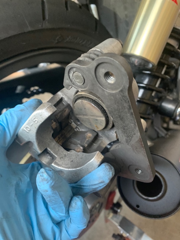 zrx400 リアブレーキ洗浄（カワサキ ZRX400）by やすさぼり - みんカラ